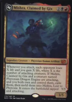 Mishra, Claimed by Gix - The Brothers' War: #216, Magic: The Gathering Nm R237 - Image 1