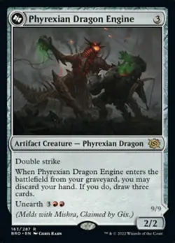 [1x] Phyrexian Dragon Engine Near Mint, English The Brothers' War MTG Magic - Image 1