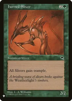 Horned Sliver - The List Light Play, English Magic the Gathering MTG The List - Image 1