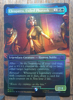 MTG❤ Cleopatra, Exiled Pharaoh (Borderless FOIL Mythic) Near Mint PACK FRESH! - Image 1