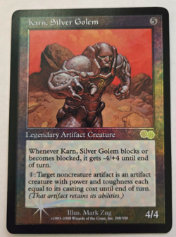 FOIL Karn, Silver Golem Promo MTG Promo Magic the Gathering LP/NM - Image 1
