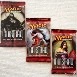 MTG: Magic the Gathering Innistrad Booster Packs - Lot of 3 Sealed Packs - Image 1