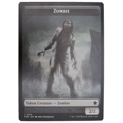 x4 Zombie/Goblin Foundations Double-Sided Token 0015/0018 Creature Common M/NM - Image 1