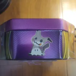 Pokemon TCG Tin mimikyu 3 Booster Packs Foil Card Exclusive Rare New Sealed - Image 3