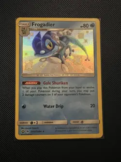 Pokemon TCG Frogadier Hidden Fates SV12/SV94 Holo Shiny Holo Rare - Image 1
