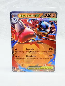 Pokemon TCG Mega Lucario EX 077/132 Mega Evolution MINT/Near MINT - Image 1