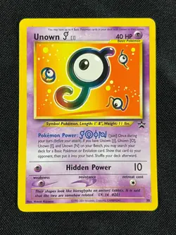 2001 Pokemon TCG Promo Unown J #38 NRMT RANGE AA - Image 1