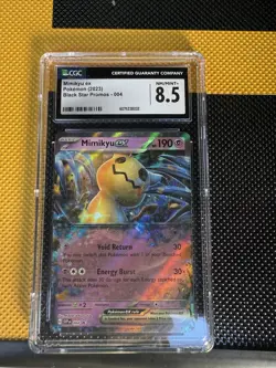 Pokemon TCG Mimikyu Ex 2023 SV: Black Star Promo #004 CGC NM/MINT+ 8.5 - Image 1