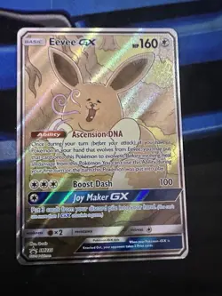 Pokemon TCG Eevee GX SM233 Full Art Black Star Promo Sun & Moon NM+ - Image 1