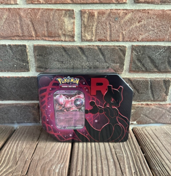 BRAND NEW-Pokemon TCG: Team Rocket Mewtwo Tin-FACTORY SEALED - Image 1