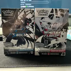 Pokemon Black Bolt and White Flare Booster Bundle Set of 2 Sealed New - Image 1