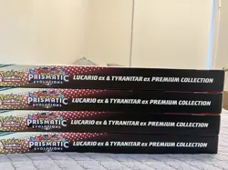 Lucario And Tyranitar Ex Pokemon TCG Prismatic EX Premium Collection Box Set - Image 2