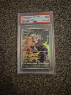 Pokemon TCG Pikachu 073/071 CHR Dark Phantasma JP PSA 9 - Image 1