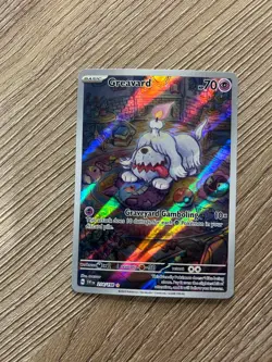 Pokemon TCG Greavard Scarlet & Violet Base Set 214/198 Holo Illustration Rare - Image 1