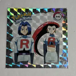 1999 Pokemon ArtBox Stickers Series 1 Prism Holo Pr06 Jesse & James NM - Image 1