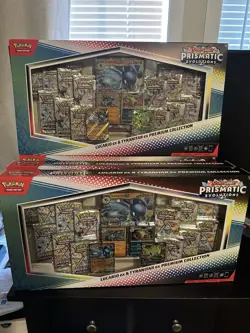 4 Pokemon Prismatic Lucario ex Tyranitar ex Premium Collection Sams Club SEALED - Image 1