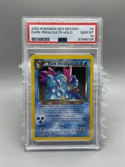 Pokemon Card Neo Destiny Dark Feraligatr Holo PSA 10 GEM MINT - Image 1