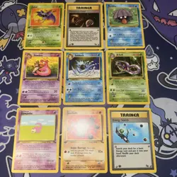 WOTC Pokemon Card Bundle 1st Edition Fossil Cards x9 Near Mint. 3 Uncommon - Image 1