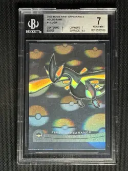 BGS 7 Lugia First Appearance Holo Foil Topps The Movie 2000 Pokemon Card - Image 1