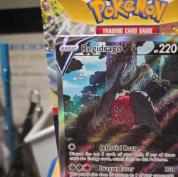 Regidrago V 184/195 Silver Tempest Alt Art Ultra Rare Holo Pokemon Card NM - Image 2
