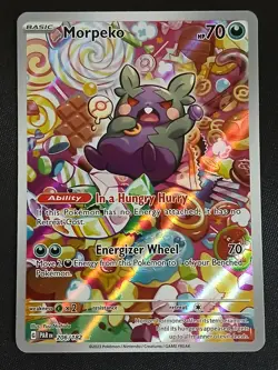 Morpeko 206/182 Paradox Rift 2023 Holo Illustration Pokemon Card TCG NM - Image 1