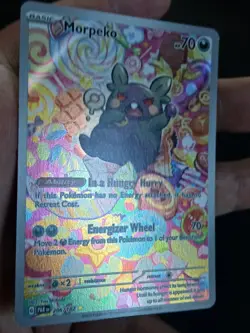 Morpeko 206/182 Paradox Rift 2023 Holo Illustration Pokemon Card TCG NM - Image 3