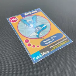 Articuno 144 Pokemon Burger King PokeTrivia Trading Card - Image 4