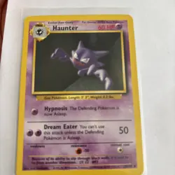 HAUNTER Base Set 29/102 Uncommon Pokemon Card Unlimited Edition - Image 1