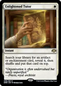 MTG English Enlightened Tutor NM Normal Dominaria Remastered - Image 1