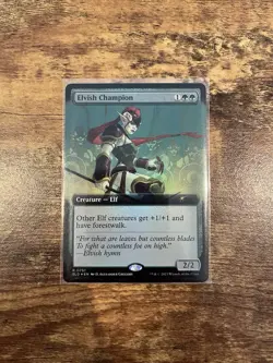 MTG Foil Elvish Champion Extended Art NM Secret Lair Drop Bonus Chase Rare - Image 1