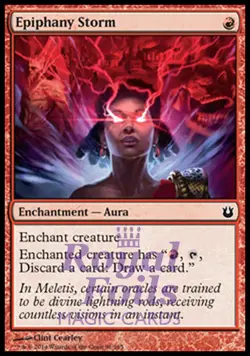 Epiphany Storm 4x FOIL BNG MTG Born of the Gods Common MINT red - Image 1