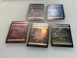 Marvel's Spider-Man Full Art Basic Land (FOIL) Set MTG SPM Magic set of 12 - Image 2