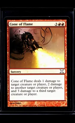 2017 MTG Magic the Gathering 10E 10th Edition #194 Cone of Flame LP - Image 1