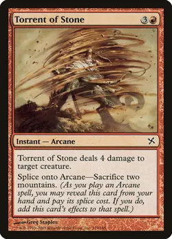 (1x) TORRENT OF STONE - Betrayers of Kamigawa - MTG Magic the Gathering Card - Image 1