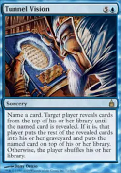 MTG Tunnel Vision, Ravnica: City of Guilds, Heavily Played, English - Image 1