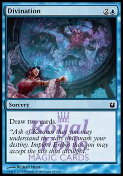 Divination 4x FOIL BNG MTG Born of the Gods Common MINT blue - Image 1