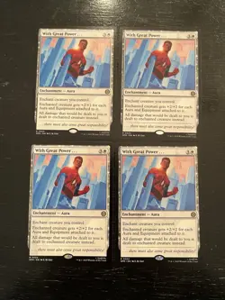 With Great Power. X4X NM/M Marvel’s Spider-Man SPM Magic the Gathering MTG - Image 1