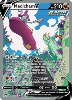 Pokemon Medicham V (Alternate Full Art) NM 1st Edition Normal - Image 1