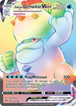 Pokemon Galarian Darmanitan VMAX (Secret) NM 1st Edition Normal - Image 1