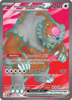 Pokemon Bloodmoon Ursaluna ex - 202 NM 1st Edition Normal - Image 1