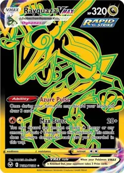 Pokemon Rayquaza VMAX (Secret) NM 1st Edition Normal - Image 1