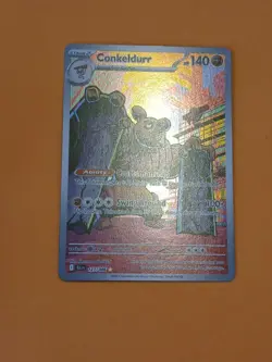 Pokemon Scarlet & Violet Black Bolt Conkeldurr 127/086 Illustration Rare - Image 2