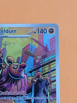 Pokemon Scarlet & Violet Black Bolt Conkeldurr 127/086 Illustration Rare - Image 5