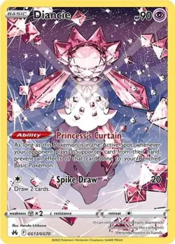 Pokemon Diancie NM 1st Edition Normal Crown Zenith: Galarian Gallery - Image 1