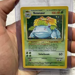 Venusaur Holo 15/102 NM- Base Set 2000 Pokemon TCG Rare Pokemon Vintage WOTC Vtg - Image 1