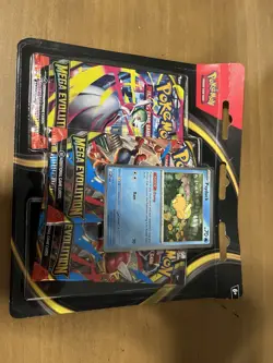 Pokemon TCG - Mega Evolution 3 Pack Booster Blister Psyduck Promo - Sealed - Image 2