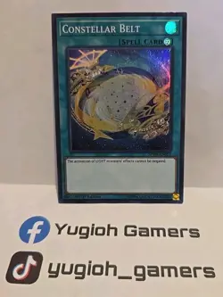 YUGIOH CONSTELLAR BELT SPWA 1ST EDITION SUPER LIGHT PLAYED - Image 1