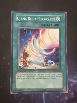 Ojama Delta Hurricane!! - DP2-EN018 - Common - 1st Edition x1 - MP YuGiOh! - Image 1
