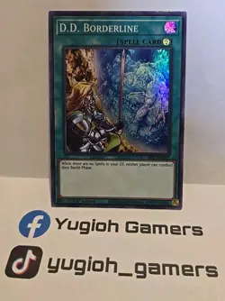 YUGIOH D.D. BORDERLINE SUPER SESL 1ST EDITION LIGHT PLAYED - Image 1