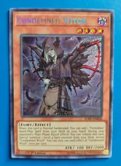 Near Mint Yugioh Condemned Witch - SOFU-EN028 - Secret Rare 1st Edition - Image 1
